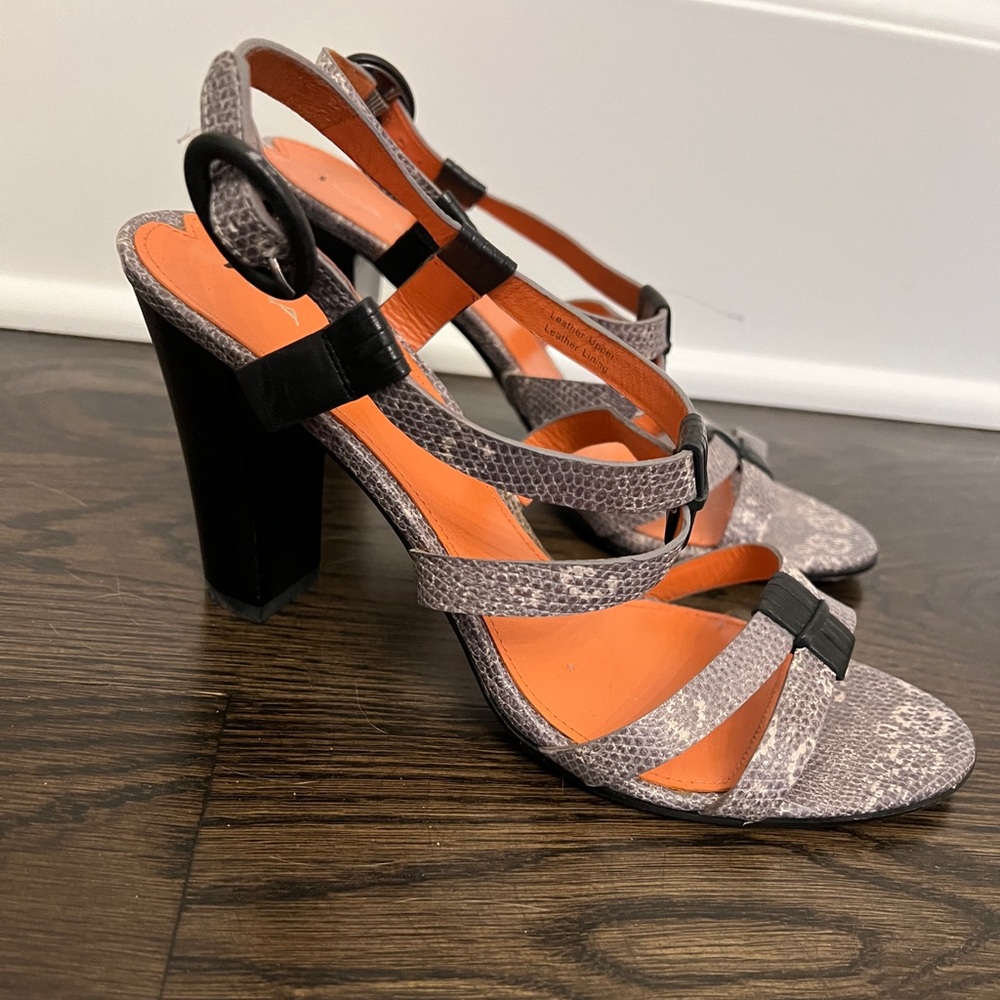 Via Spiga Python pattern sandals